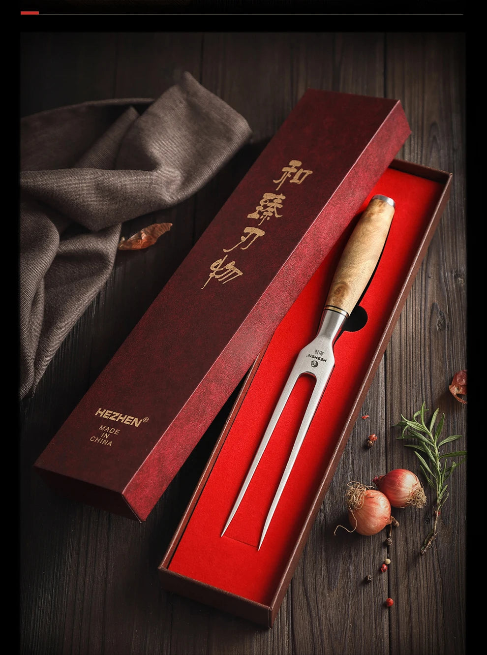 HEZHEN Master Forge Fleischgabel – Für echte BBQ-Boss-Moves