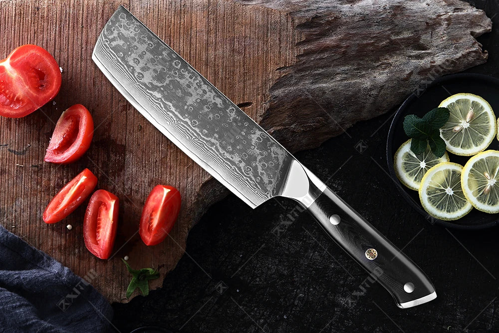 XITUO Damastmesser-Set – Japanischer Stahl trifft auf BBQ-Power