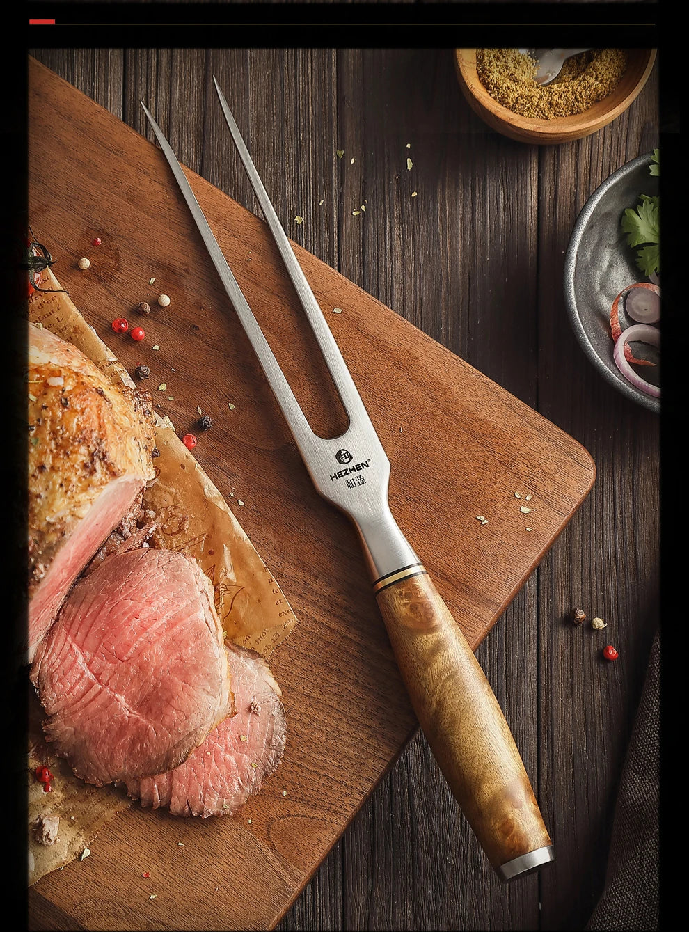 HEZHEN Master Forge Fleischgabel – Für echte BBQ-Boss-Moves