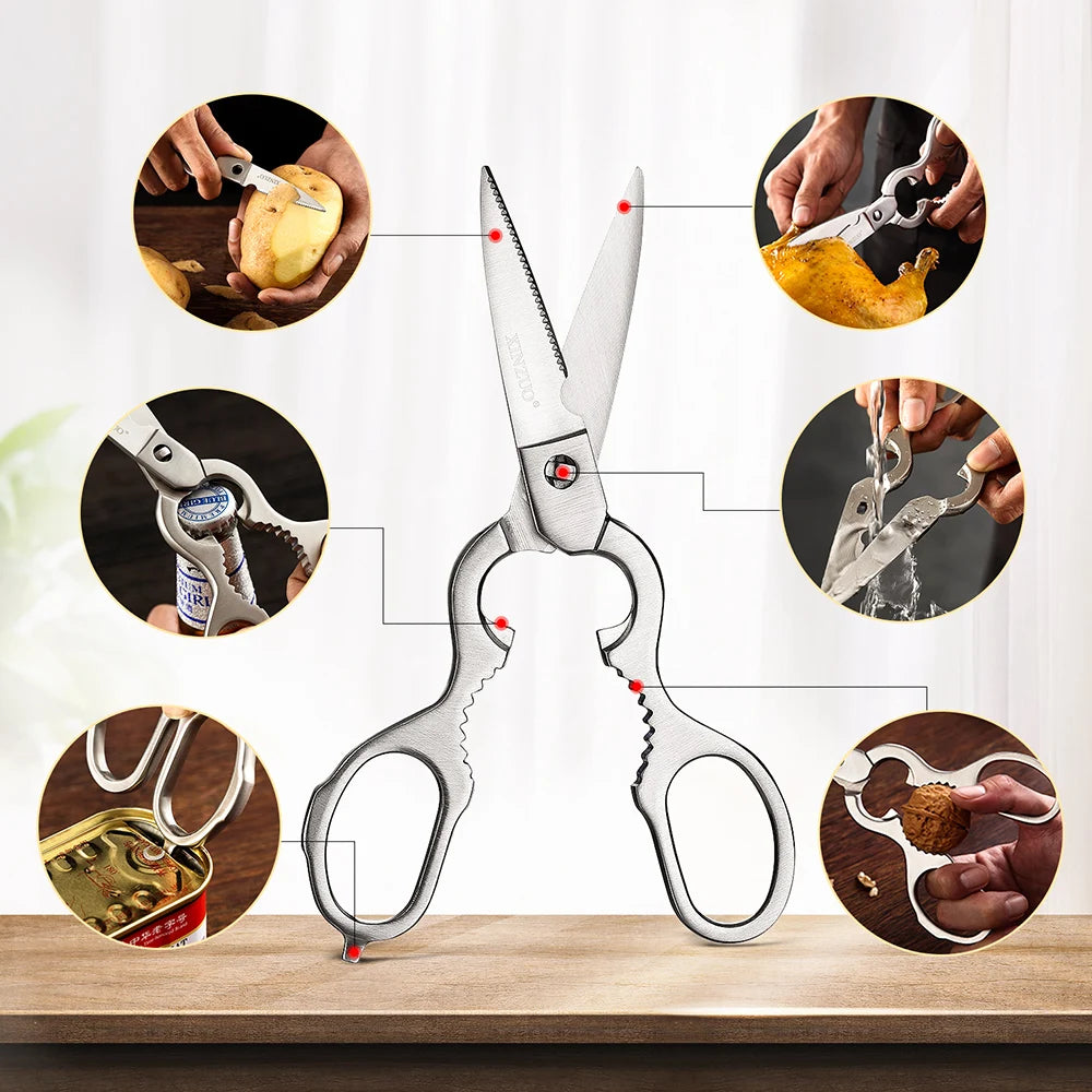 XINZUO Profi‑Messerset – 7‑teilig aus deutschem 1.4116 Edelstahl