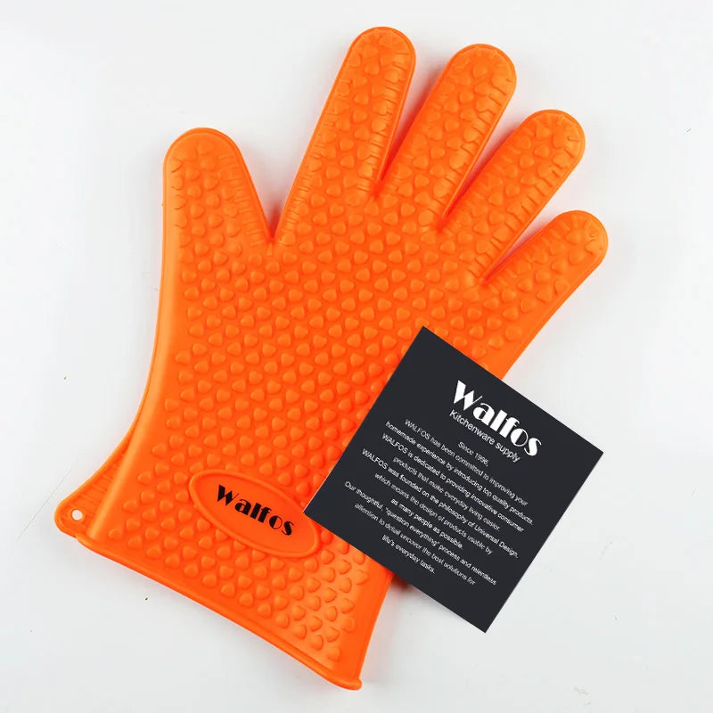 Silikon-Grillhandschuh von Walfos – Hitzeschutz mit Grip & Style