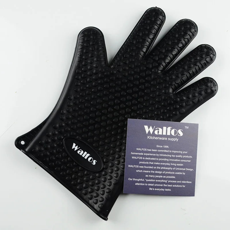 Silikon-Grillhandschuh von Walfos – Hitzeschutz mit Grip & Style