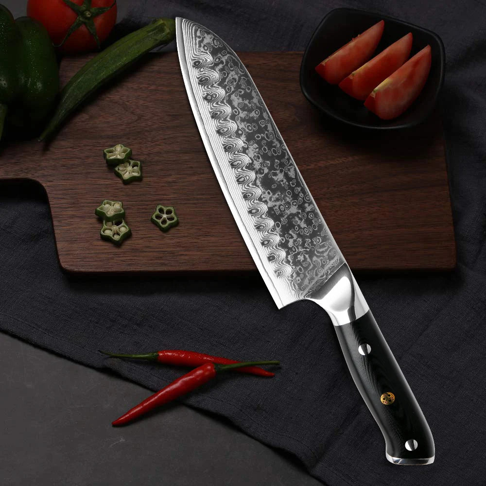 XITUO Damastmesser-Set – Japanischer Stahl trifft auf BBQ-Power
