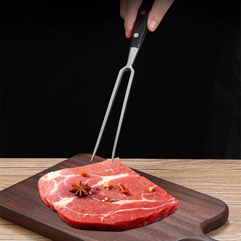 Grill Fork Beef Grill Tools BBQ Accessories Stainless Steel Portable Outdoor BBQ Camping Cooking Barbecue Grill Barbecue Grill