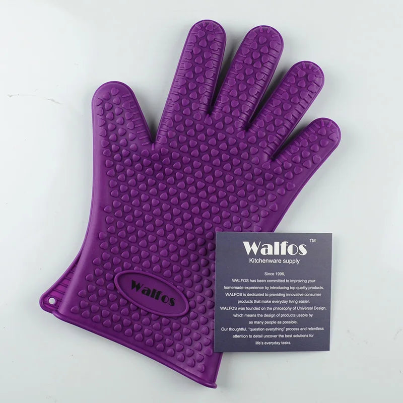 Silikon-Grillhandschuh von Walfos – Hitzeschutz mit Grip & Style
