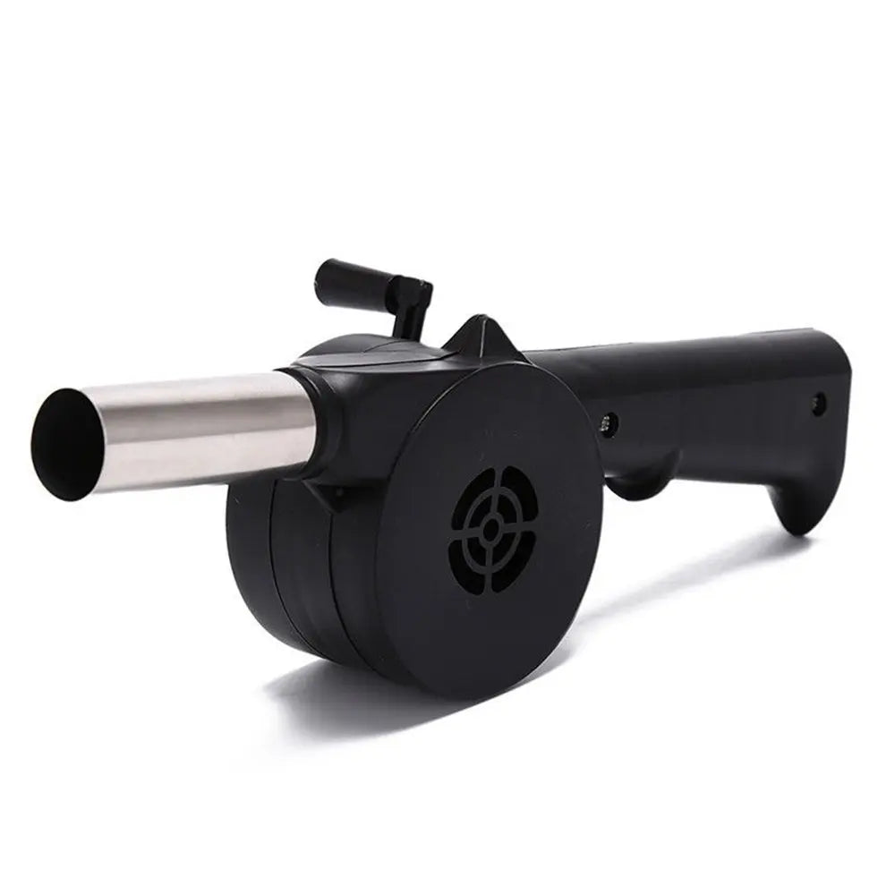 Manual BBQ fan with crank – When your fire needs a little boost