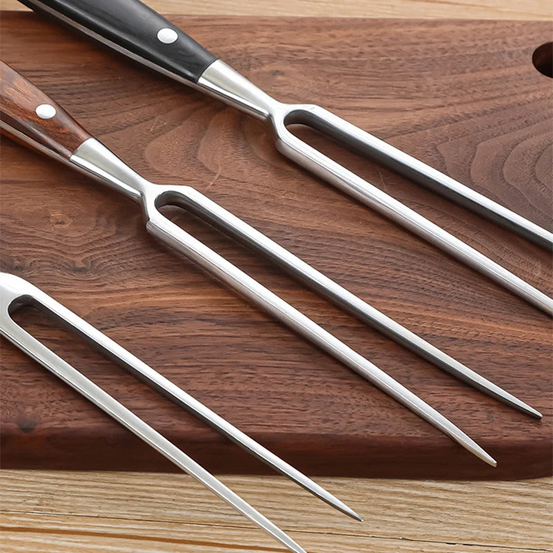 Grill Fork Beef Grill Tools BBQ Accessories Stainless Steel Portable Outdoor BBQ Camping Cooking Barbecue Grill Barbecue Grill