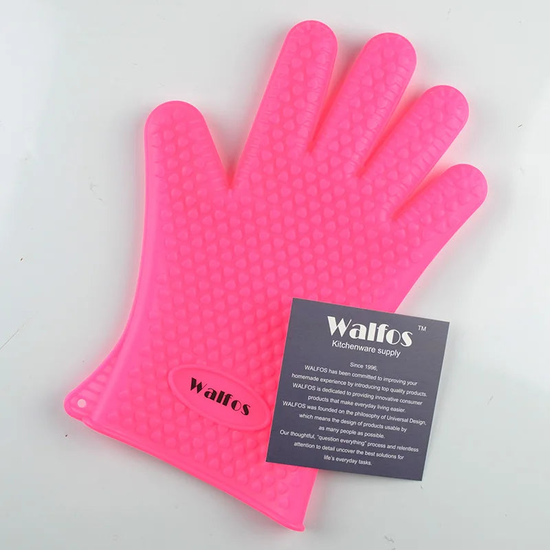 Silikon-Grillhandschuh von Walfos – Hitzeschutz mit Grip & Style