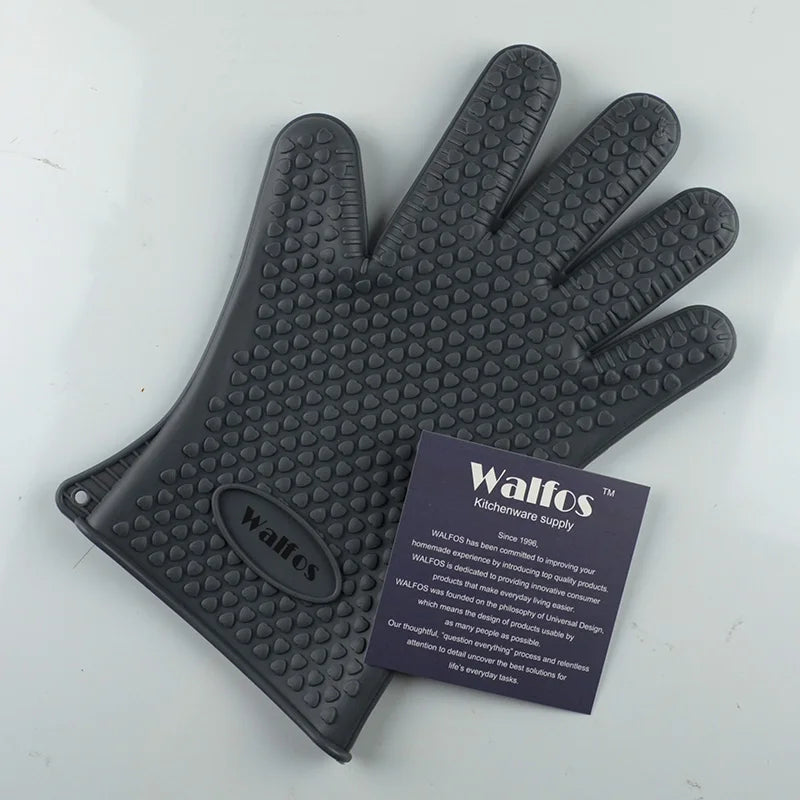 Silikon-Grillhandschuh von Walfos – Hitzeschutz mit Grip & Style
