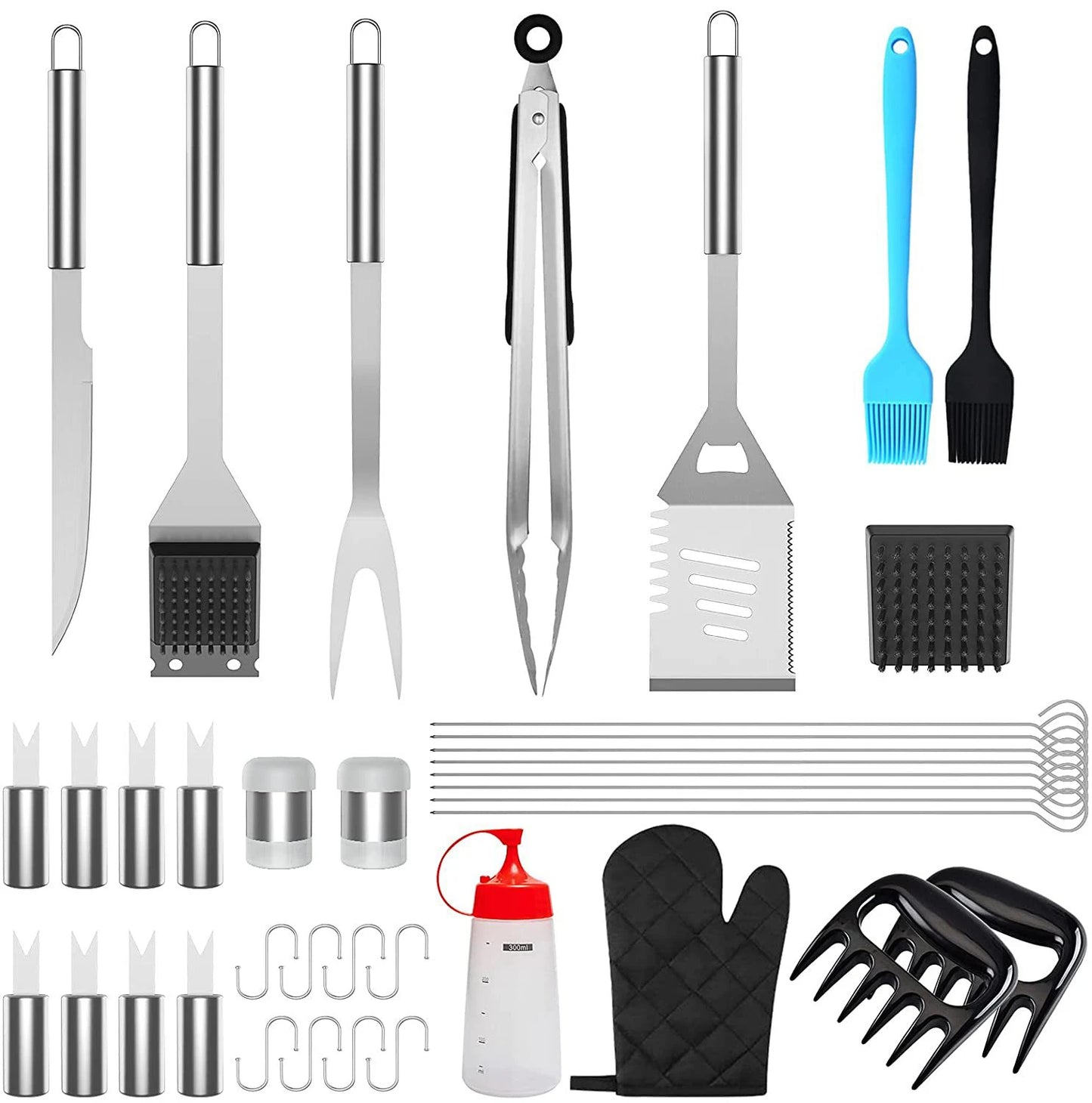 Grillwerkzeug-Set (25 oder 39 Teile) – Alles dabei, was dein BBQ braucht