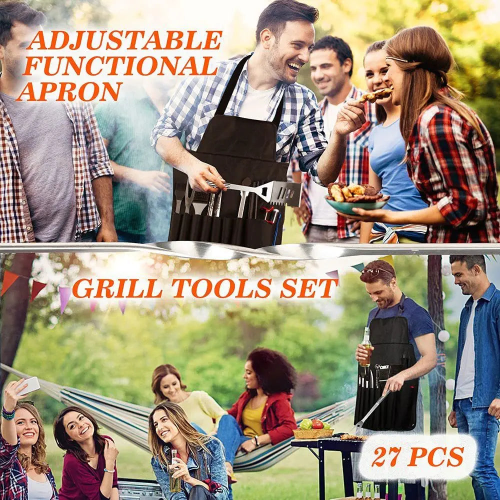 Grillwerkzeug-Set (25 oder 39 Teile) – Alles dabei, was dein BBQ braucht