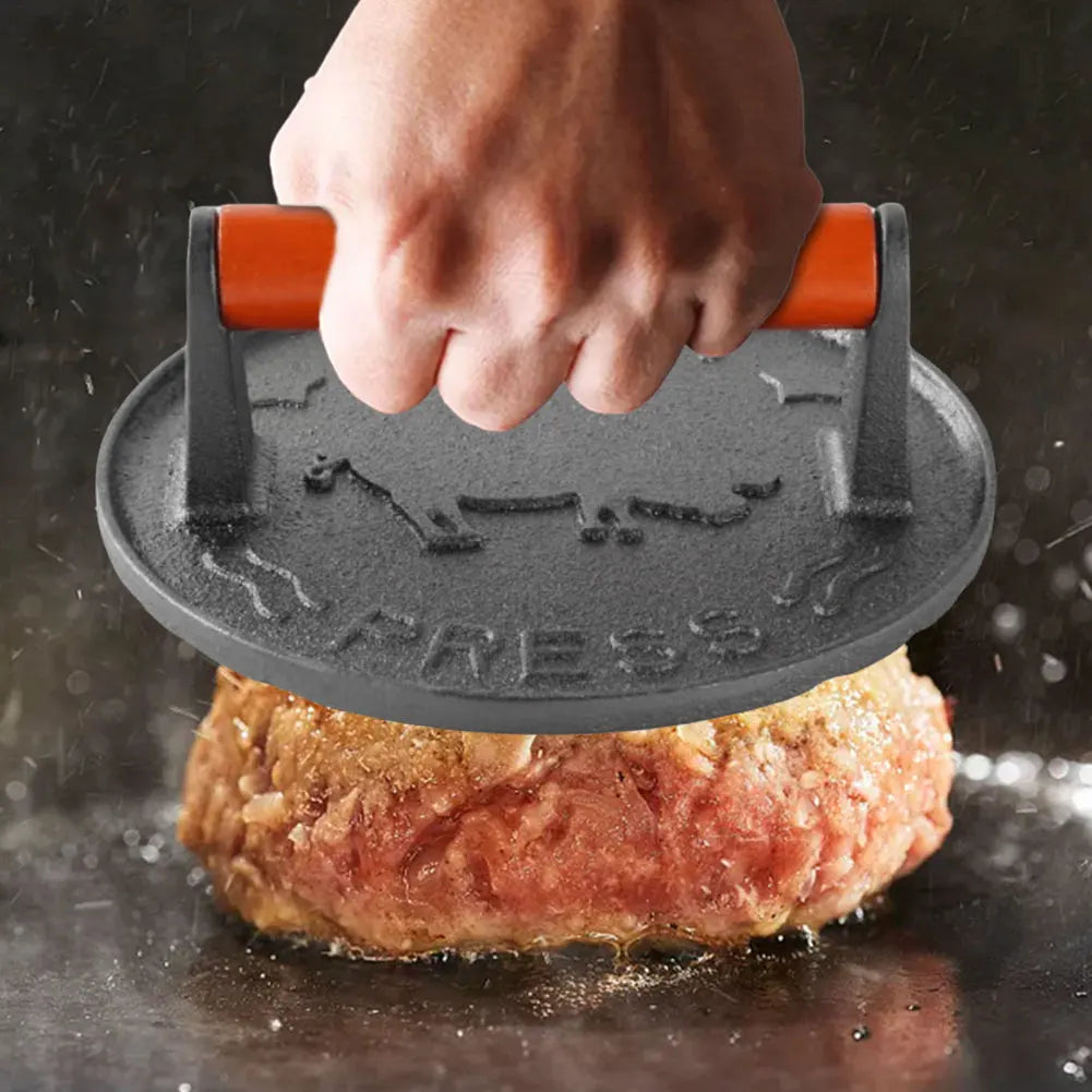 Gusseisen Smash Burger Presse – Für den perfekten Pressdruck auf den Patty