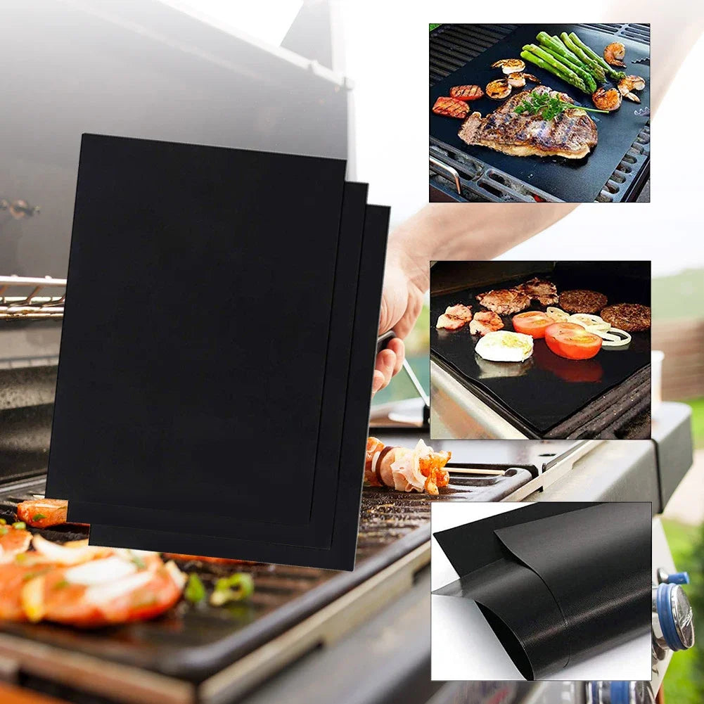 Reusable non-stick grill mat – Grill cleanly like a pro