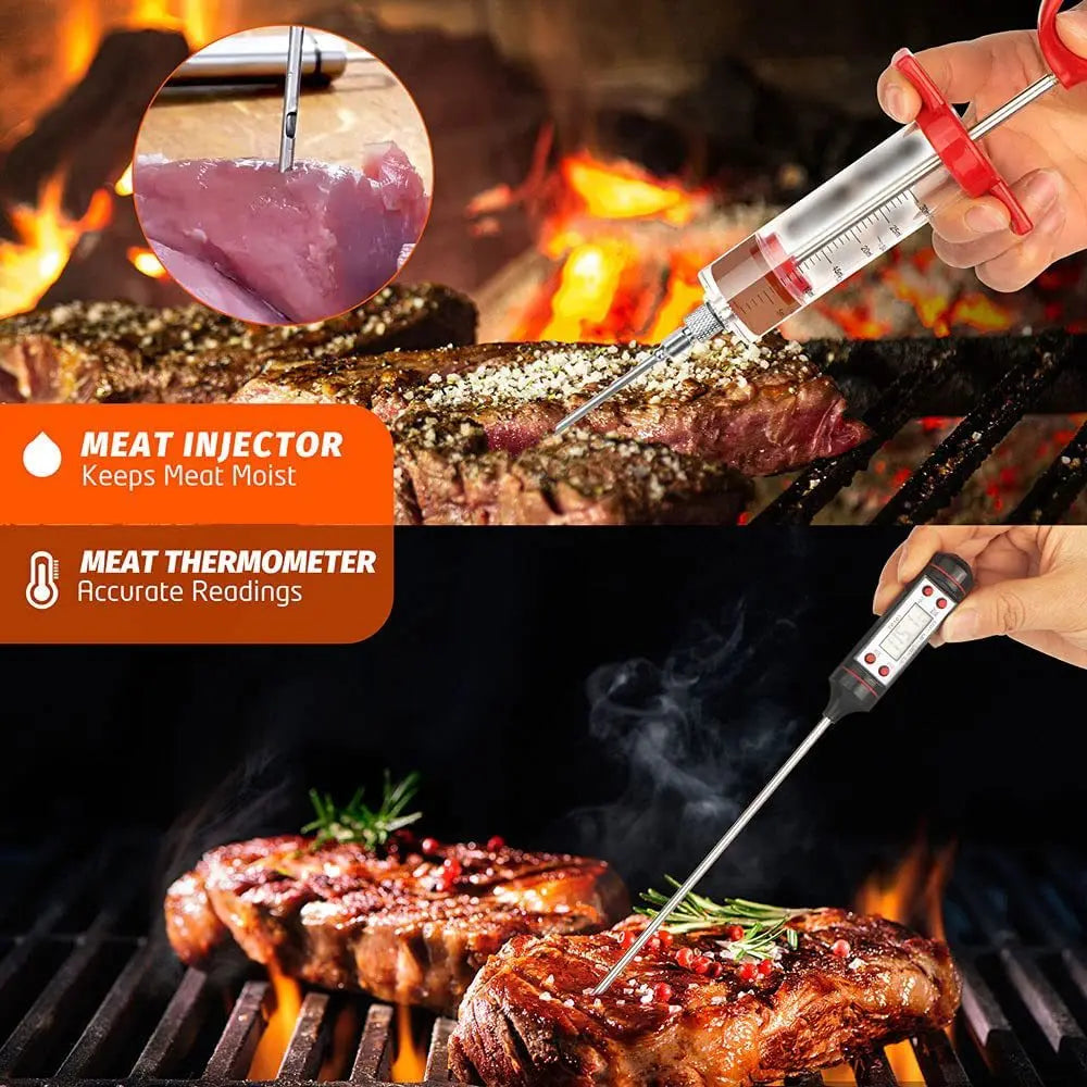 Grillwerkzeug-Set (25 oder 39 Teile) – Alles dabei, was dein BBQ braucht