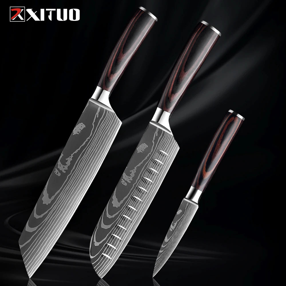 XITUO Küchenmesser-Set – Scharfe Klingen für dein BBQ- und Küchen-Level