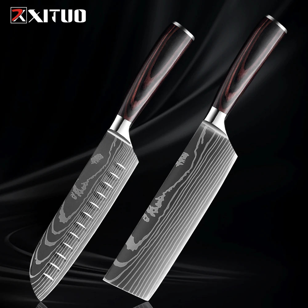 XITUO Küchenmesser-Set – Scharfe Klingen für dein BBQ- und Küchen-Level