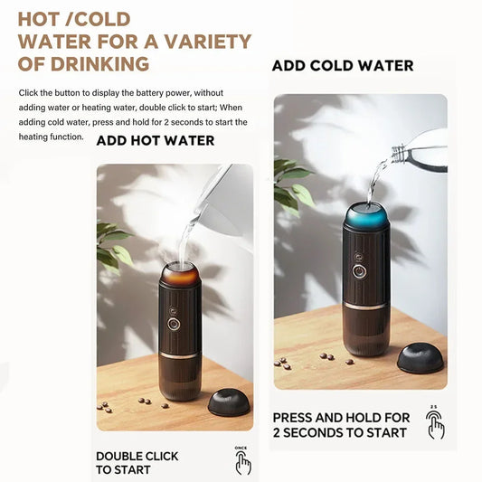 ICAFILAS Tragbare Elektrische Kaffeemaschine – Dein Espresso-Buddy für unterwegs