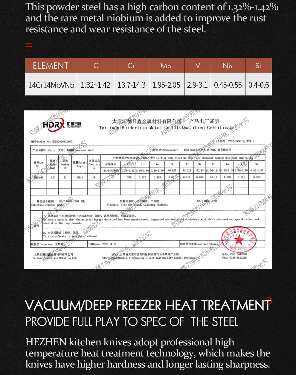 HEZHEN 8,5″ Brotmesser – 73‑lagiger Damast & Pulverstahlkern