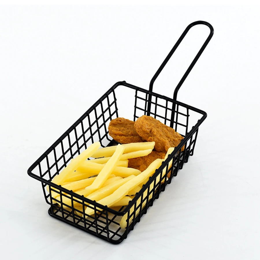 Kreativer rechteckiger Pommes-Frites-Korb – Für Snack-Profis und Streetfood-Vibes