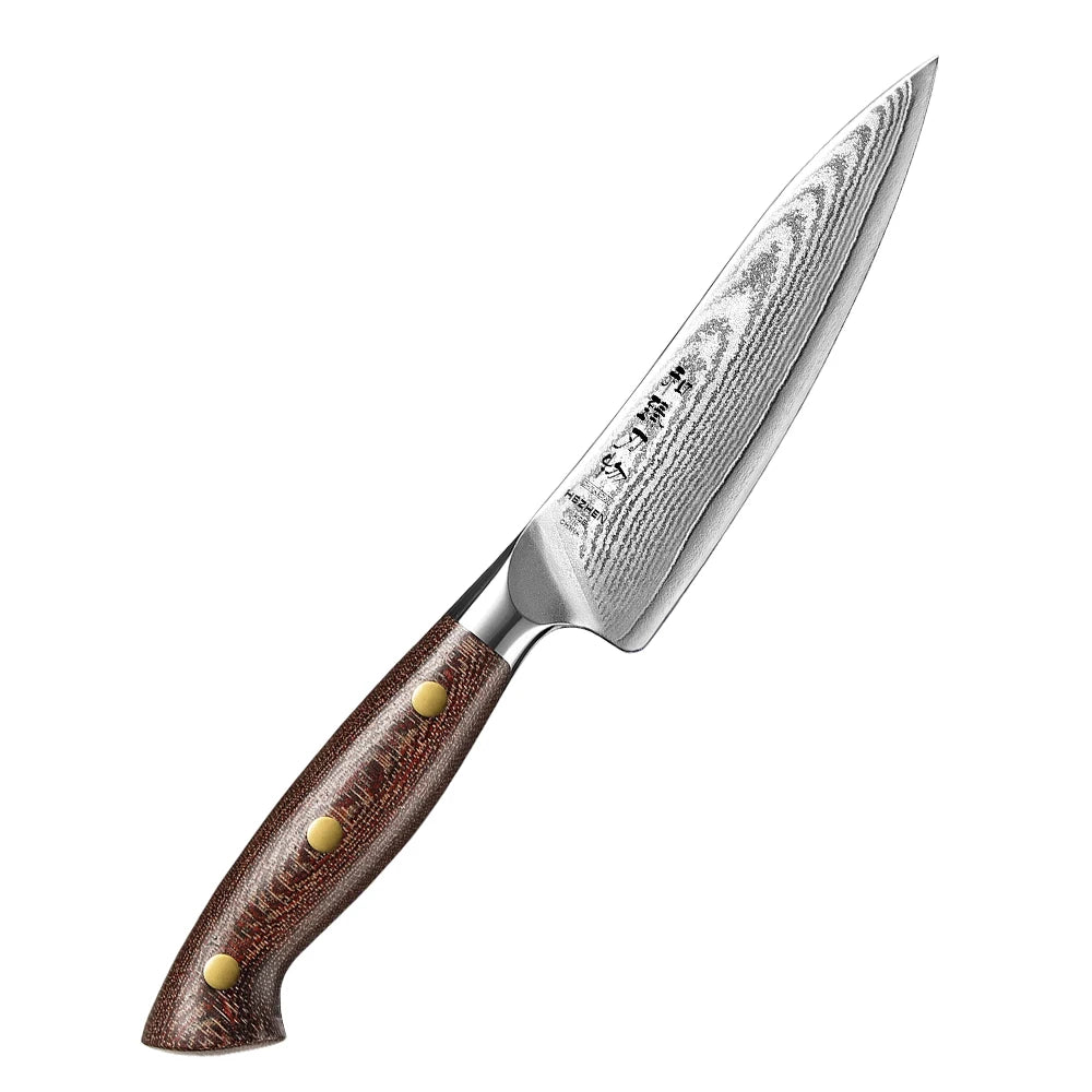 HEZHEN 2‑teiliges Damaststahl‑Messer‑Set mit Micarta‑Griff – Profi‑Klingen für deine Küche