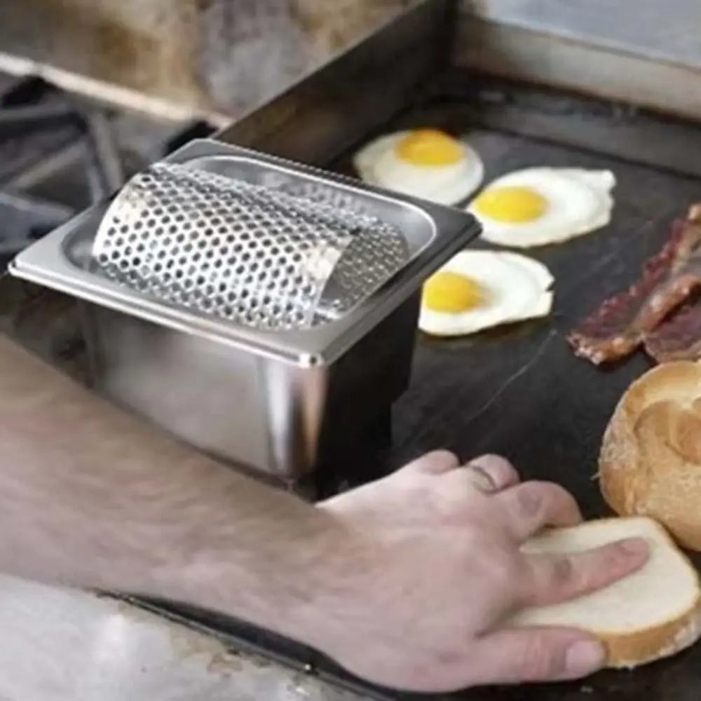 Edelstahl Butterwalze mit Sockel – Perfekter Butterspender für Burger & Grill