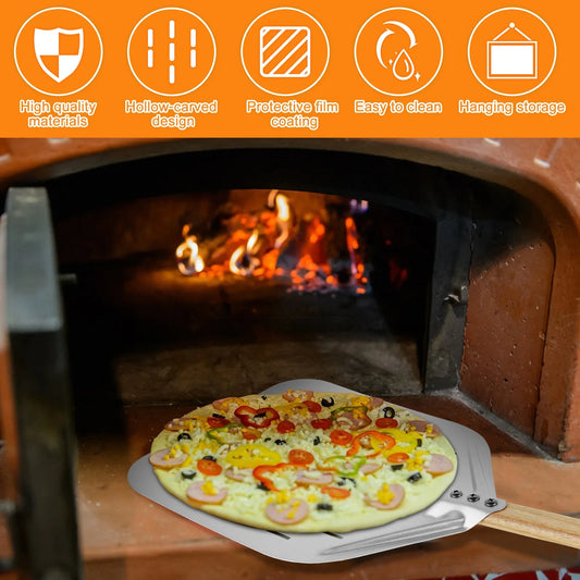 Pizzaschaufel mit Holzgriff – Dein vielseitiger Pizza-Helfer für perfekte Backergebnisse