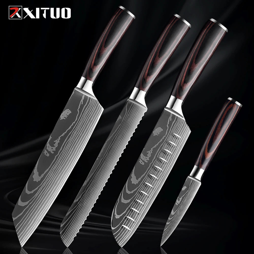 XITUO Küchenmesser-Set – Scharfe Klingen für dein BBQ- und Küchen-Level