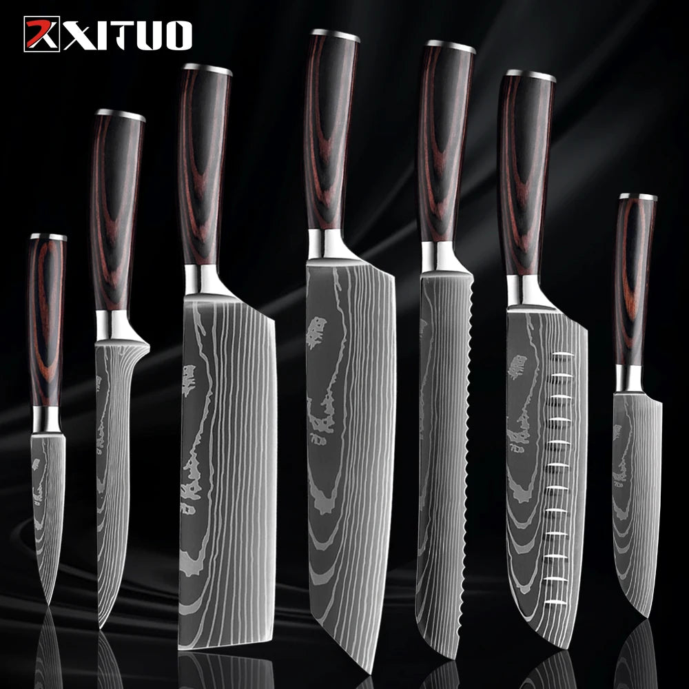 XITUO Küchenmesser-Set – Scharfe Klingen für dein BBQ- und Küchen-Level