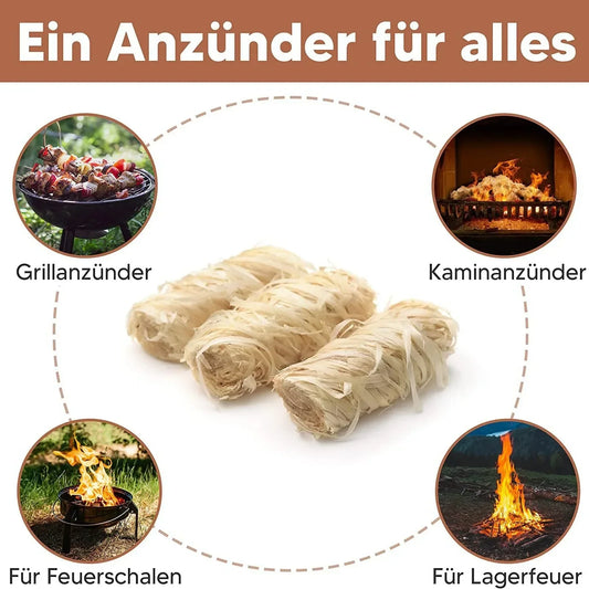 Natürliche Feuerstarter aus Wachsholz – Schnell zur Glut, ganz ohne Chemie