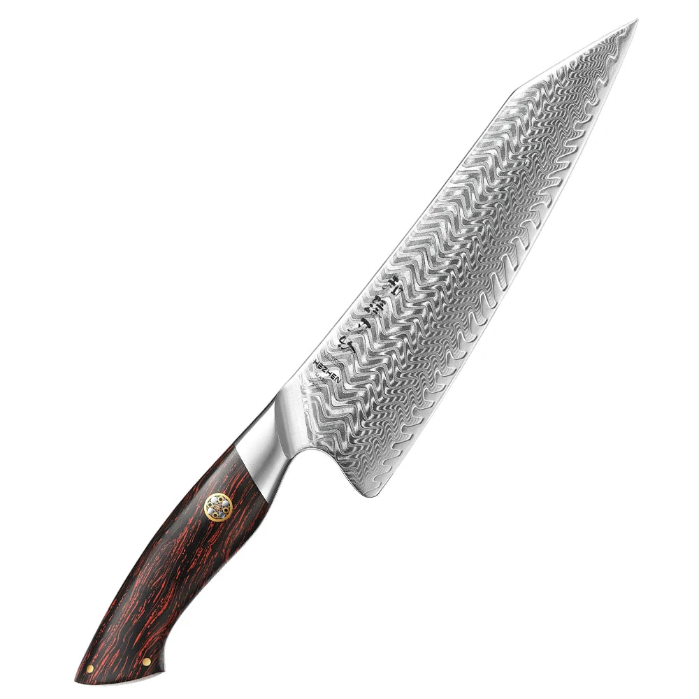 HEZHEN 8,3″ Chef’s Kiss Damaskus‑Kochmesser – 73‑Lagen Präzision