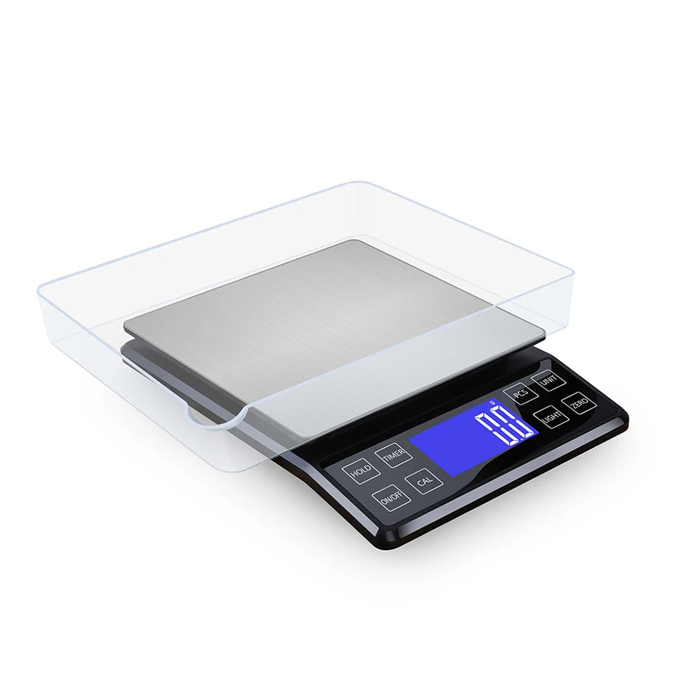 Hochpräzise Küchen‑ & Küchenwaage – 3 kg | 5 kg | 10 kg, 0,1 g Teilung