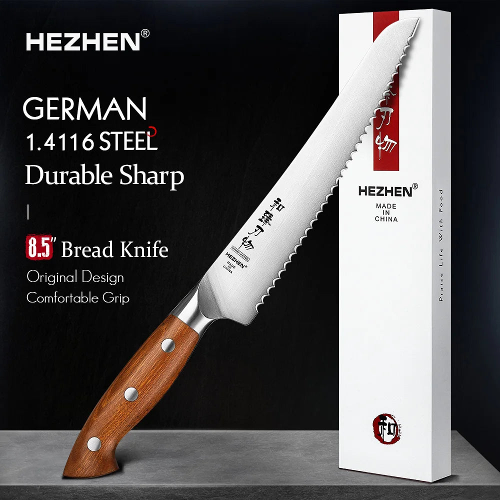 HEZHEN Küchenmesser-Set – Klassisch, kraftvoll, kompromisslos