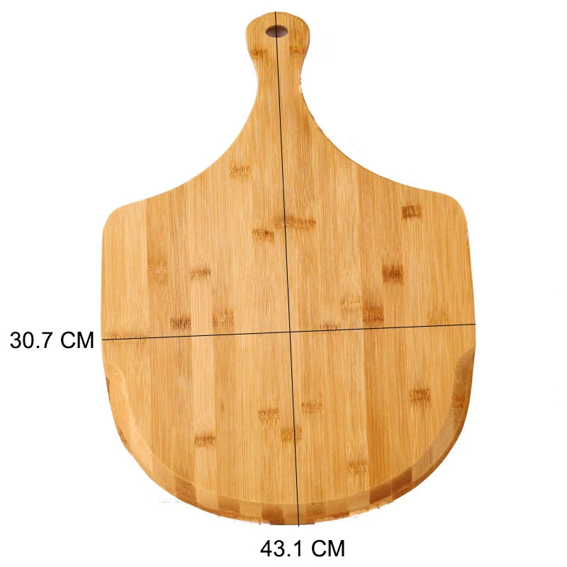 12 Zoll Bambus-Pizza Peel – Dein natürliches 3-in-1 Multitalent für Küche & Grill!