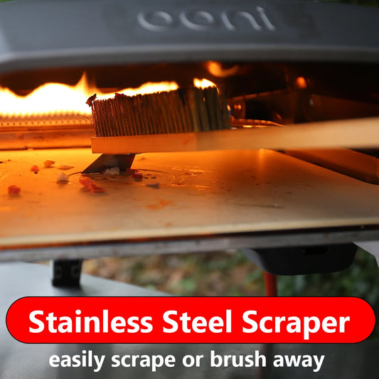 Reinigunsbürste mit Holzgriff – Dein Profi-Reiniger für Pizzaöfen & Grills!