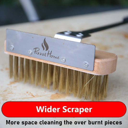 PizzaOfen Bürste mit Edelstahlgriff – Dein Profi-Reinigungsset für makellose Backergebnisse!