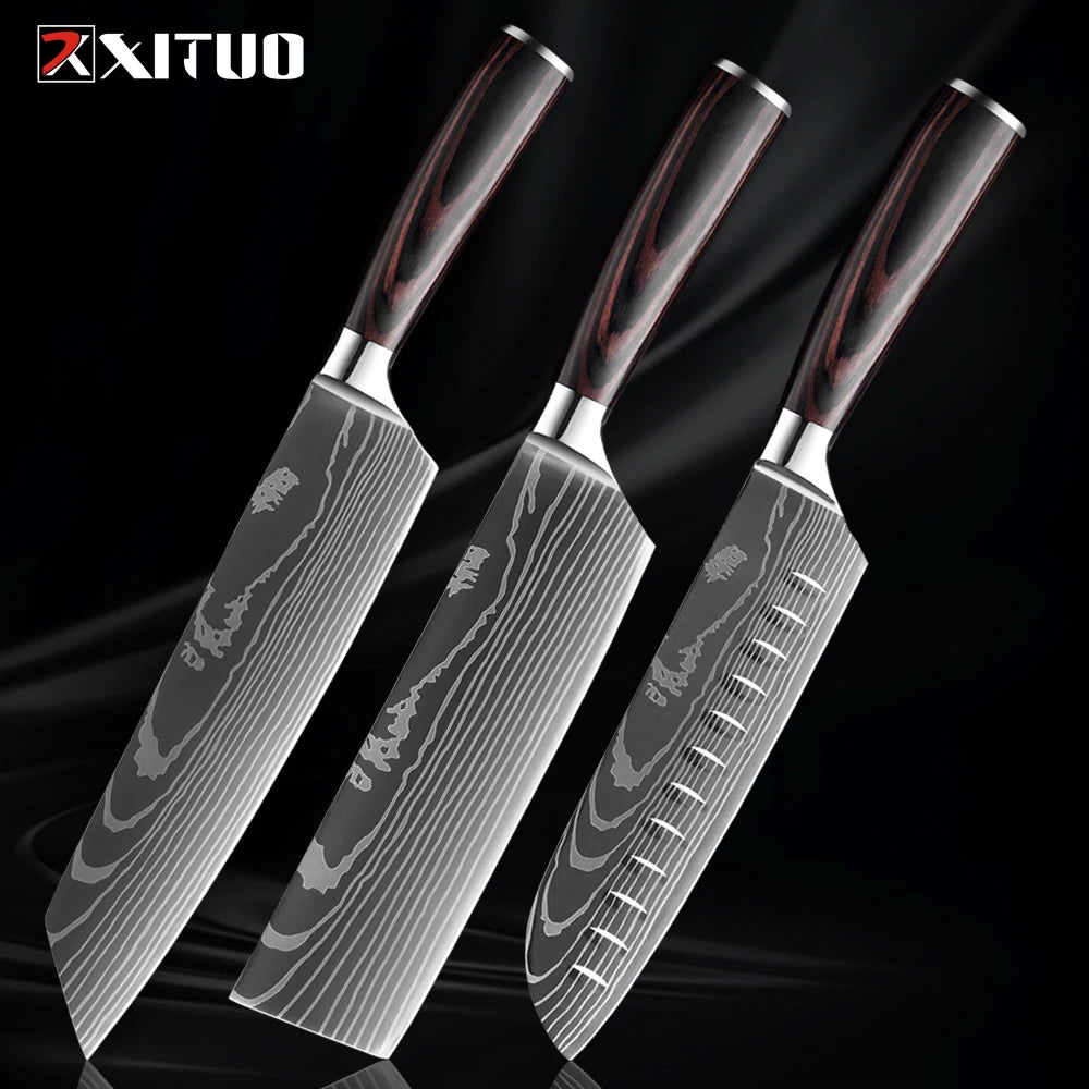 XITUO Küchenmesser-Set – Scharfe Klingen für dein BBQ- und Küchen-Level