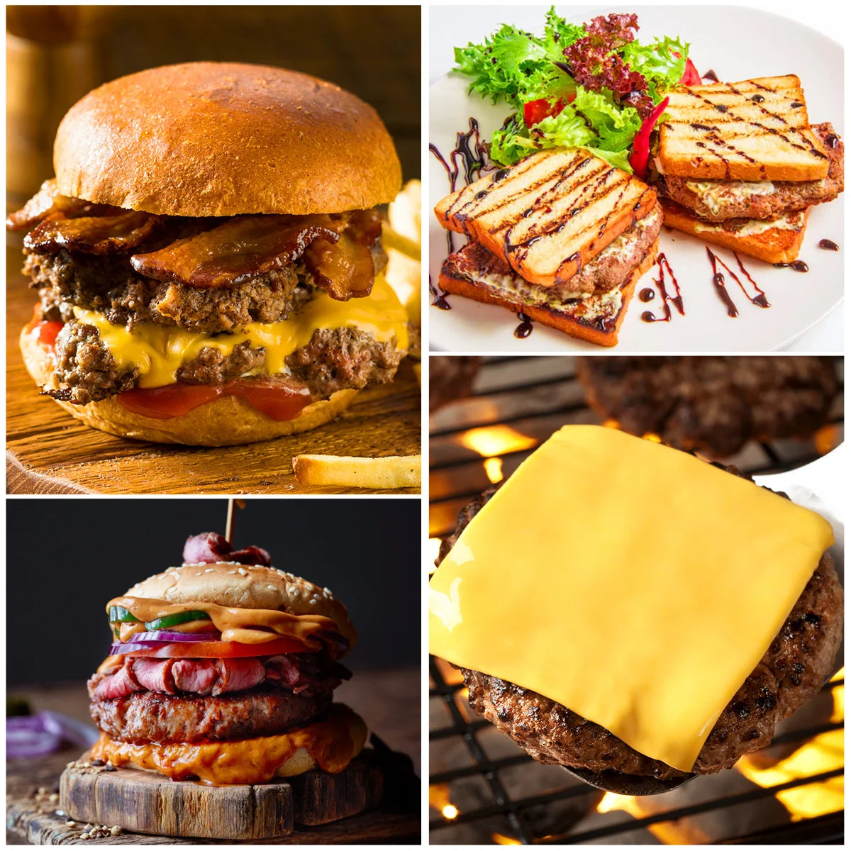 Hamburgerpresse aus Edelstahl – Antihaft-Burgerpresse für perfekte Patties