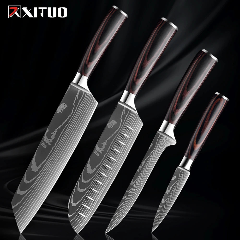XITUO Küchenmesser-Set – Scharfe Klingen für dein BBQ- und Küchen-Level