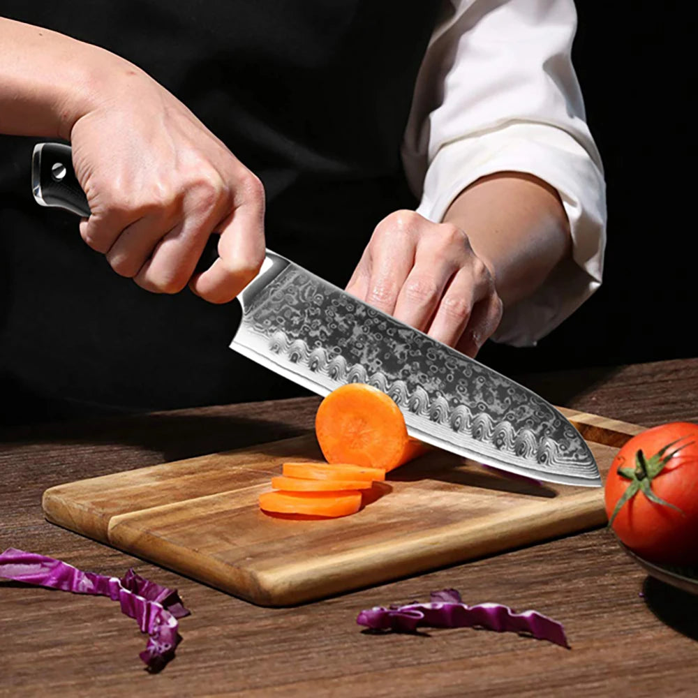 XITUO Damastmesser-Set – Japanischer Stahl trifft auf BBQ-Power