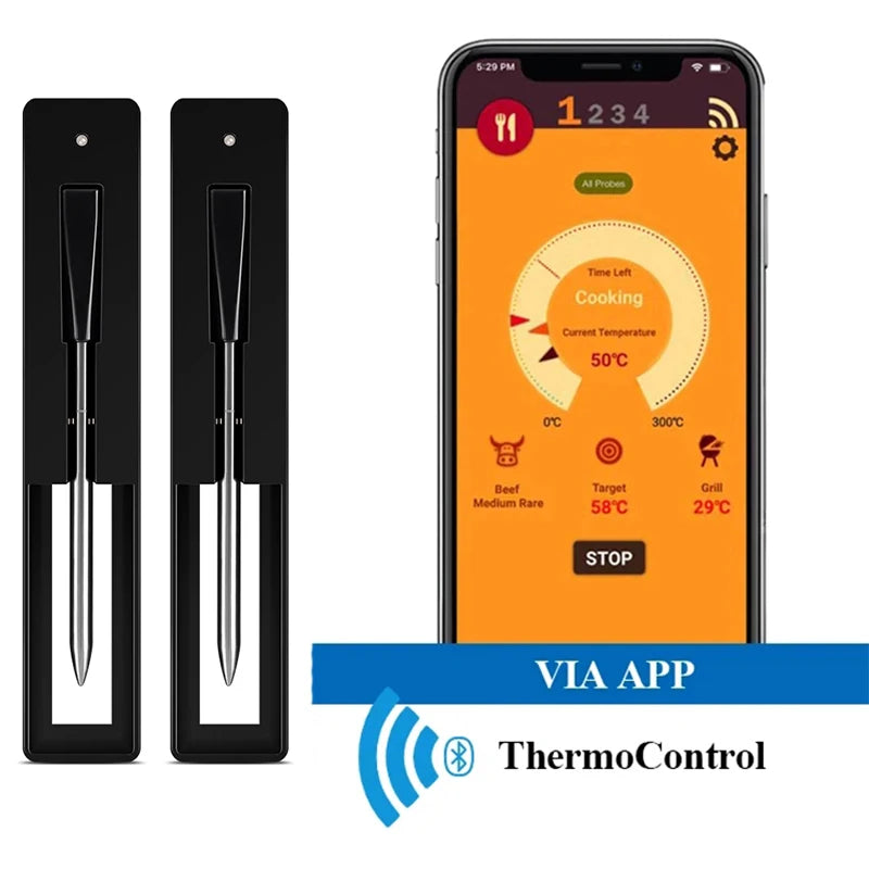 Kabelloses Bluetooth-Grillthermometer – Smarte Kontrolle für perfektes BBQ