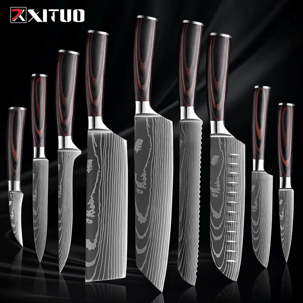 XITUO Küchenmesser-Set – Scharfe Klingen für dein BBQ- und Küchen-Level