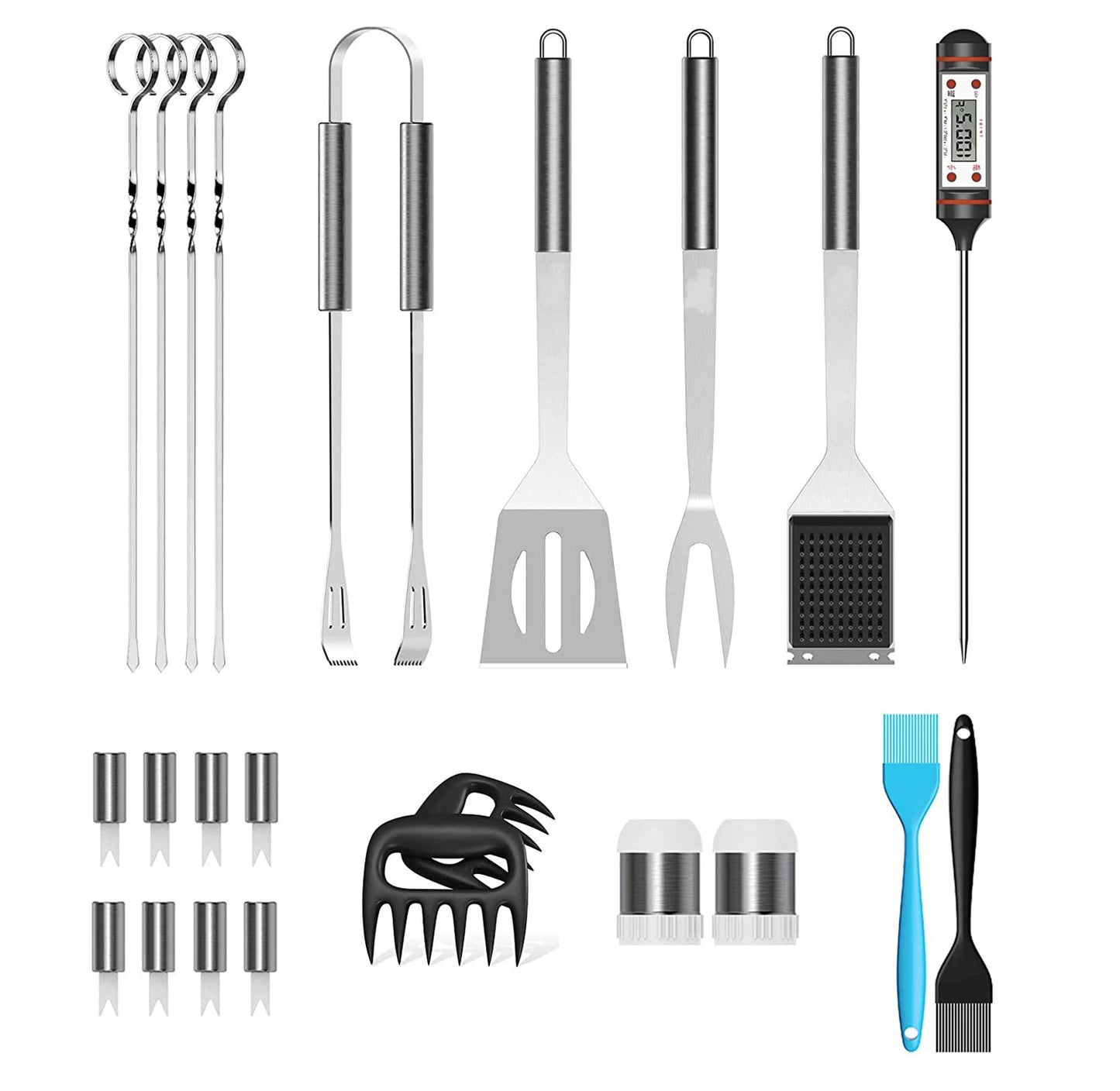 Grillwerkzeug-Set (25 oder 39 Teile) – Alles dabei, was dein BBQ braucht