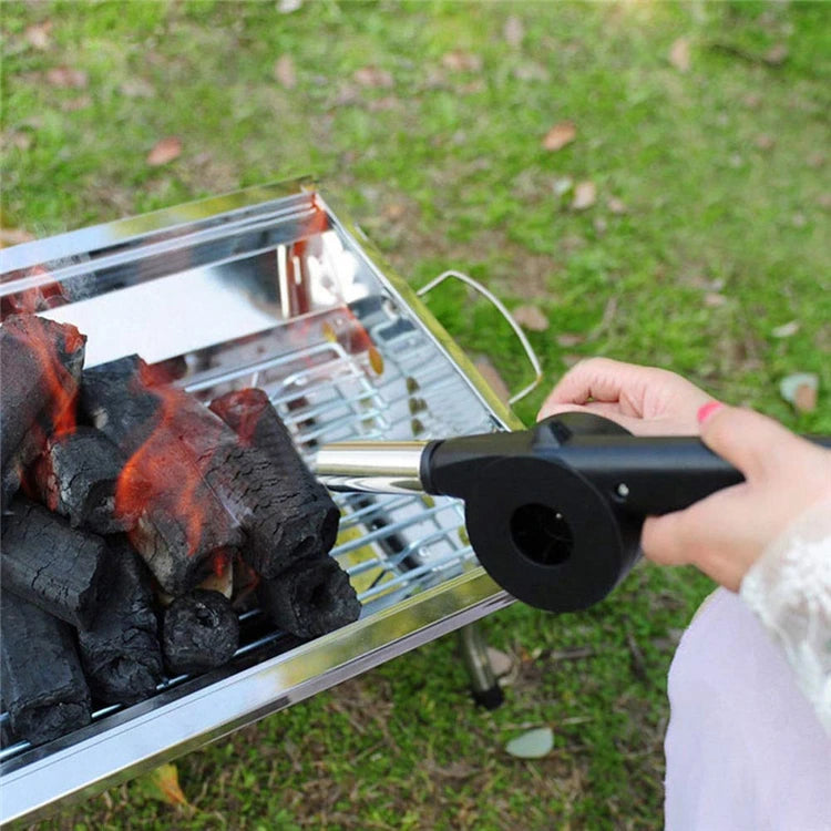 Manueller BBQ-Fächer mit Kurbel – Wenn dein Feuer mal etwas Anschub braucht