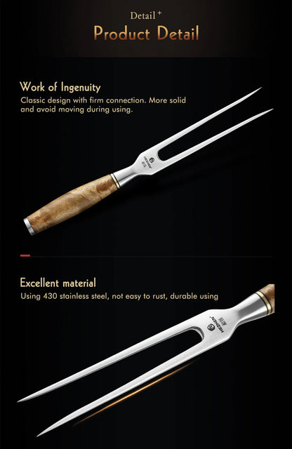 HEZHEN Master Forge Fleischgabel – Für echte BBQ-Boss-Moves