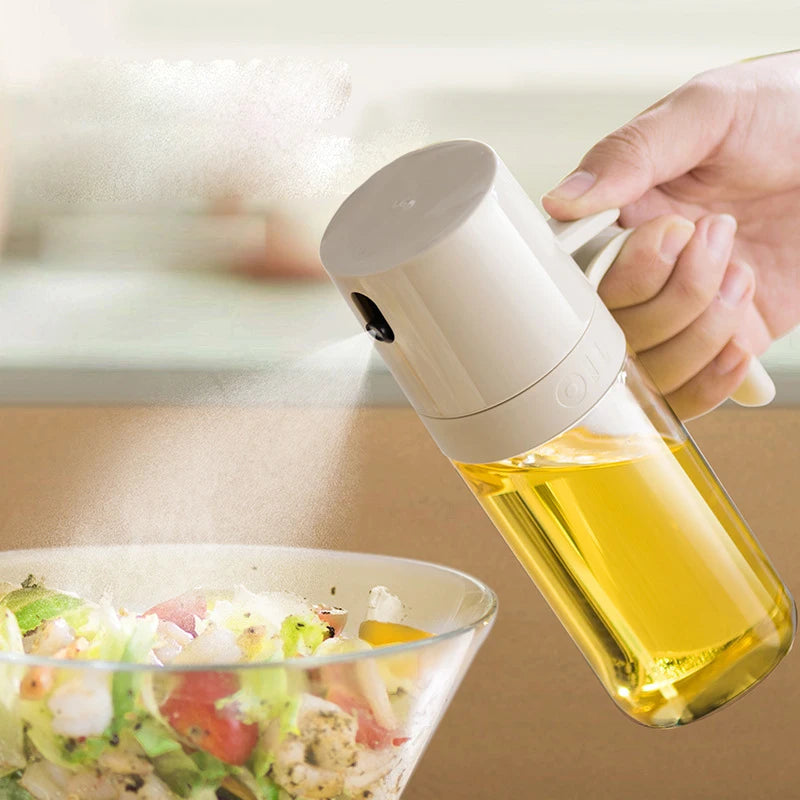 Ölsprühflasche 250 ml – Hochwertiger Ölspender aus Borosilikatglas für gesundes Kochen & Grillen
