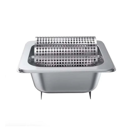 Edelstahl Butterwalze mit Sockel – Perfekter Butterspender für Burger & Grill