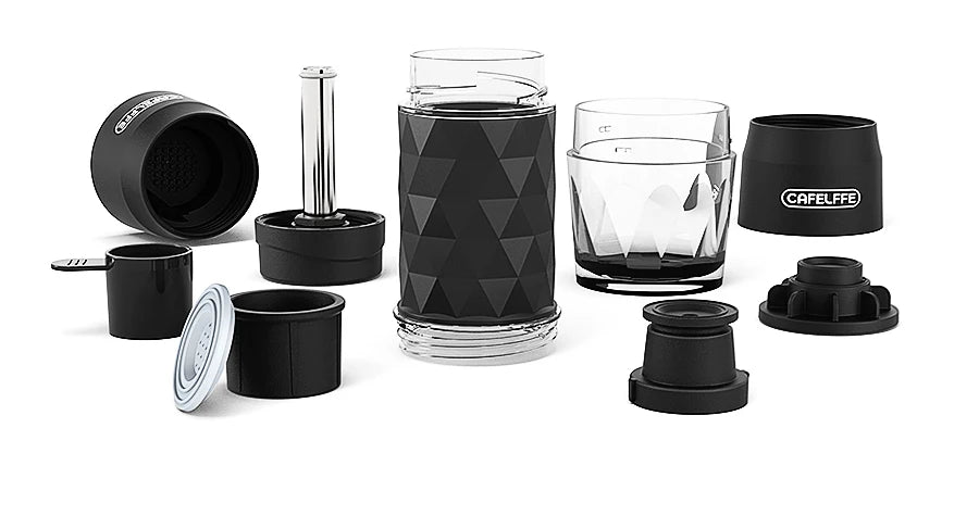 CAFELFFE 3-in-1 Tragbare Kaffeemaschine – Heiß & Kalt Espresso-Genuss für Abenteuer unterwegs