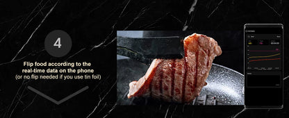 Kabelloses Fleischthermometer mit Bluetooth – Digitale Sonde & App-Steuerung für BBQ, Ofen & Smoker