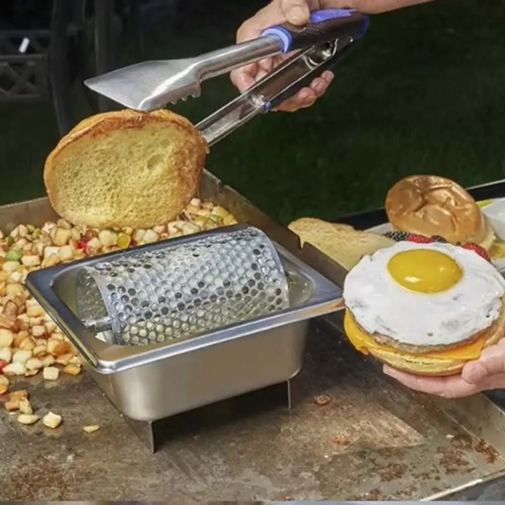 Edelstahl Butterwalze mit Sockel – Perfekter Butterspender für Burger & Grill