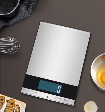 Lebensmittelwaage 22 lb (10 kg) – Digital, wiederaufladbar & Edelstahl 304